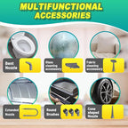 Multi-Surface Handheld Pressurized Steam Cleaner with 13 PCS Accessory ，Portable Steamer for Cleaning, Multipurpose Steam Cleaner for Home/Car/Bathroom/Grease/Upholstery/Floor/Grout and More (Green)