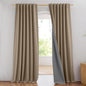 NICETOWN 100% Blackout Burlap Linen Curtains 90 inches Length by NICETOWN