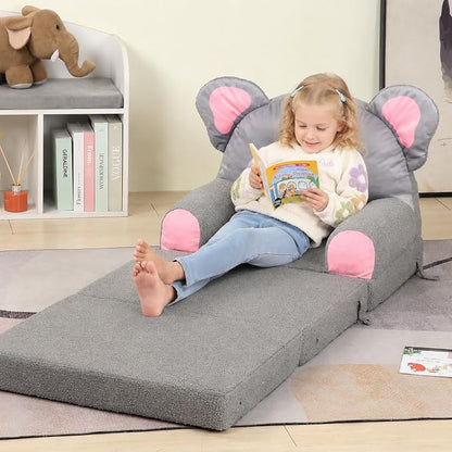 MOMCAYWEX Kids Sofa, Sherpa Couch - Image 6