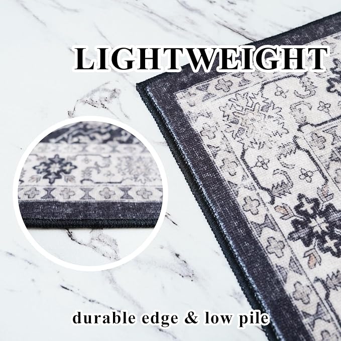 4x6 Living Room Area Rugs: Washable Non-Slip Boho Decorative Rugs - Image 7