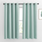 NICETOWN Aqua Blue Blackout Curtains 63 inches Long by NICETOWN