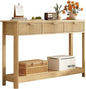 RUSTOWN Fluted Wood Console Table by RUSTOWN
