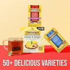 Twinings Earl Grey Lavender Black Tea Individually Wrapped Bags, 20 Count (Pack of 1), Citrus, Bergamot & Floral, Caffeinated, Enjoy Hot or Iced, 20 Teabags