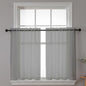 Chyhomenyc Sheer Window Curtains Tier 2 Pieces Set, 36 inch Length, Short by Chyhomenyc
