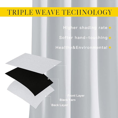 NICETOWN Blackout 102 inch Curtains - Image 3
