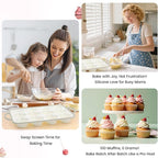 Silicone Muffin Pans for Baking 2 Pack, 2.6 Inch with Metal Reinforced Frame, Regular Size Nonstick Cupcake Pan 12 Cups for Baking Homemade Muffins, Dishwasher Safe BPA Free-Grey