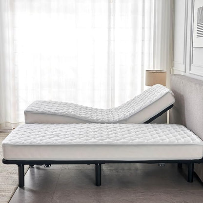 Waterproof Quilted Split California King Mattress Protector Pad - Image 9