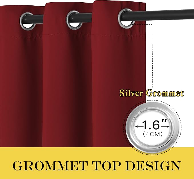 NICETOWN Blackout Curtains 120 inch Length - Image 6