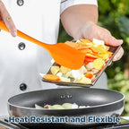 Irenare 36 Pcs Mini Silicone Spatulas Bulk 8.3 Inch Heat Resistant Scrapers Rubber Spatulas Seamless Design Non Stick Flexible for Kitchen Use Cooking Baking Mixing