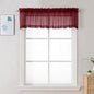 Chyhomenyc Sheer Valances for Windows 2 Pack, 42W x 14L inches Small Window by Chyhomenyc