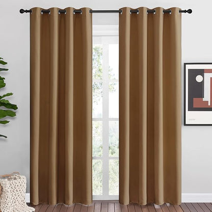 NICETOWN Sleek Blackout Curtains 86 inches Length by NICETOWN