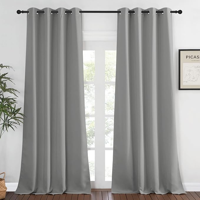 NICETOWN Blackout Bedroom Curtain 120 inches Long by NICETOWN