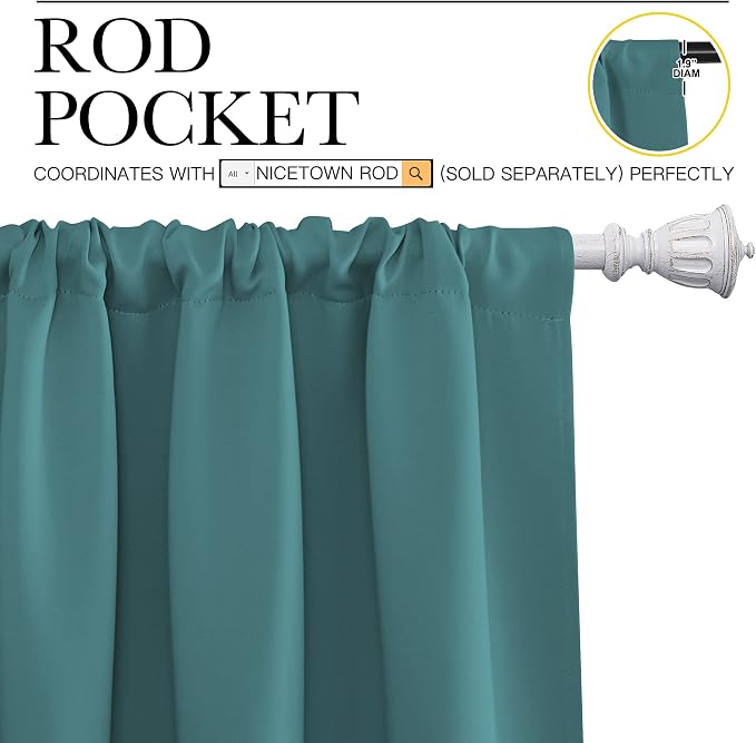 NICETOWN Kitchen Window Curtain Set - Image 3