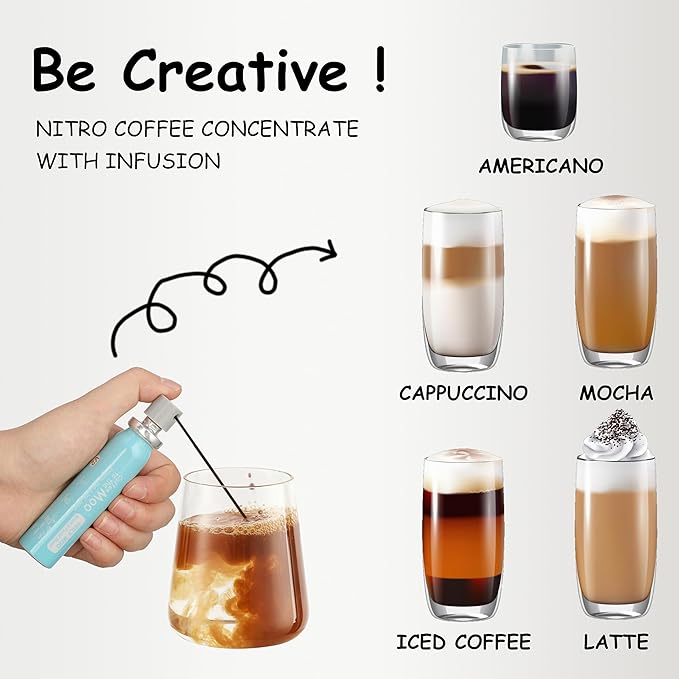 Coffee to the Moo Nitro Cold Brew Coffee Concentrate, Mix Pack (KETO, Collagen & Mushroom Coffee), Instant Hot or Iced, Pocket/Purse Sized & Travel Friendly, No Refrigeration, 6 Cups