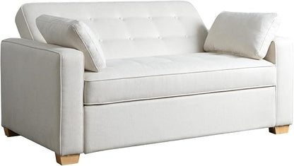 Serta Ainsley 66.5" Convertible Sleeper Loveseat, Full Size, Dreamcoil Comfort - Image 7