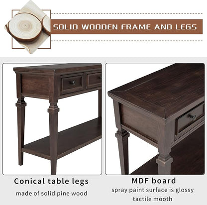 Harper & Bright Designs TREXM Classic Retro Style Console Table - Image 6