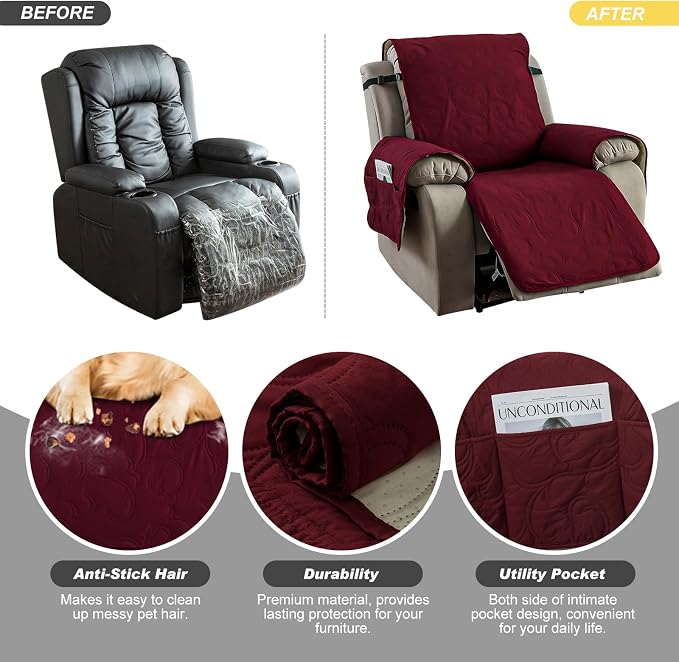 100% Waterproof Recliner Chair Cover, Recliner Chair Covers - Image 4