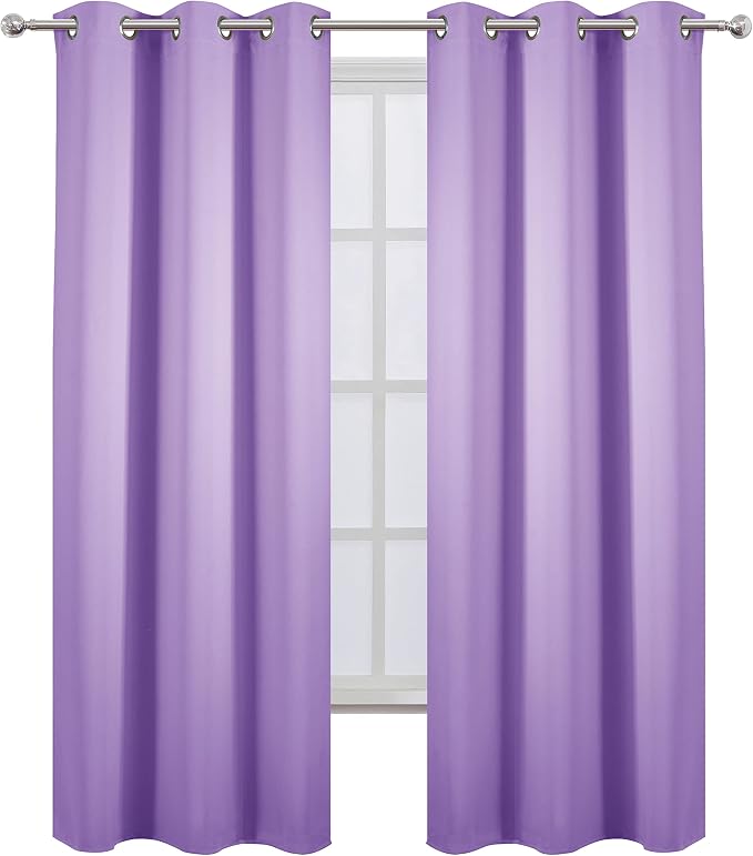 Blackout Curtains 42 x 84 inch/Lavender Curtains Set of 2 Panels/Thermal - Image 2