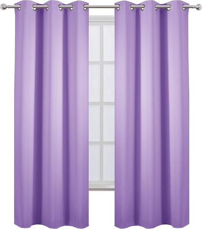 Blackout Curtains 42 x 84 inch/Lavender Curtains Set of 2 Panels/Thermal - Image 2