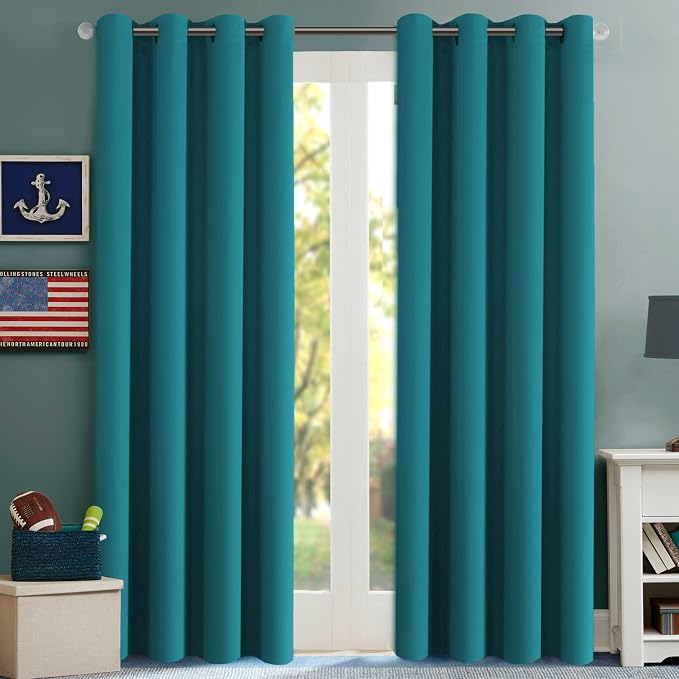 H.VERSAILTEX Blackout Room Darkening Window Treatment Curtains, Grommet Drapes by HVERSAILTEX