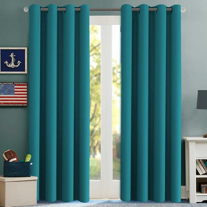 H.VERSAILTEX Blackout Room Darkening Window Treatment Curtains, Grommet Drapes by HVERSAILTEX
