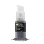 Brew Glitter - Black Shimmer (25g Spray Pump 1x Jar) | Edible Glitter for Drinks, Cocktails, Beer, Garnish & Beverages