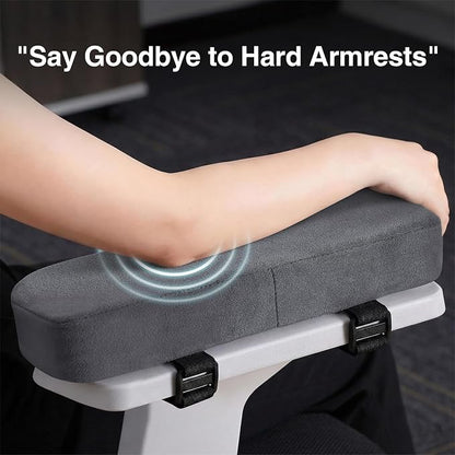 Smiry Ergonomic Office Chair Armrest Pads, Memory Foam Arm Rest Covers - Image 3