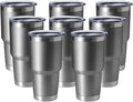 HASLE OUTFITTERS 30oz Stainless Steel Tumbler, Double Wall Vacuum Insulated Travel Mug Tumbler, Durable Insulated Coffee Mug, Gift Box Set (Grey, 8)