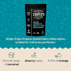 Organic Cold Brew Coffee - Guatemalan Coffee Beans Crafted For Cold Brewing - Ground, Medium Roast, 2 lb