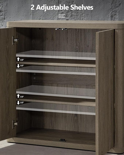 SICOTAS Buffet Cabinet with Storage 138.4" Sideboard Accent Modern Credenza - Image 4