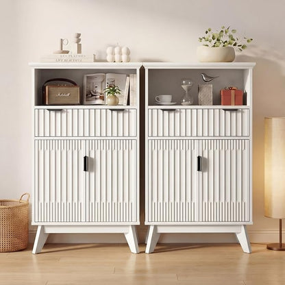 Fatmok Buffet Cabinet with Storage, Wood Buffet Sideboard Console Table - Image 5