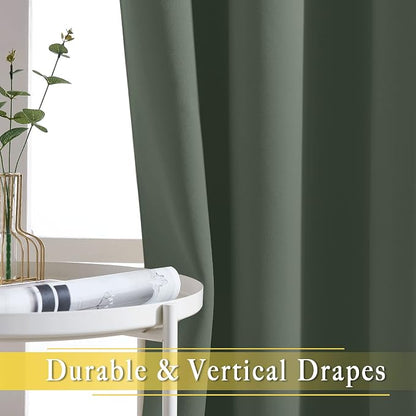 NICETOWN Blackout Sliding Door Curtains 84 inch Length - Image 6
