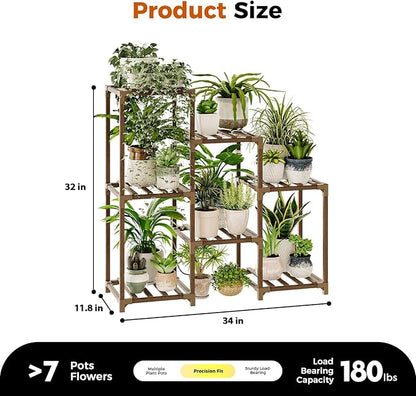 Bamworld Plant Stand with Grow Light Plant Shelf - Image 5