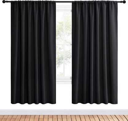 NICETOWN Black Blackout Curtain Blinds - Image 2