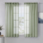 MIULEE Sage Green Sheer Curtains 54 X 63 Inches, 2 Panels | Elegant Window by MIULEE