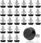 24 PCS 1/4‘’ UNC Thread Adjustable Furniture Levelers Screw in Threaded by WAFJAMF