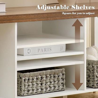 GAZHOME TV Stand for TV up to 55 Inches, TV Cabinet - Image 5