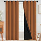 SimpleHome Orange 100% Blackout Curtains Room Darkening Living Room 84 Inch | by SimpleHome