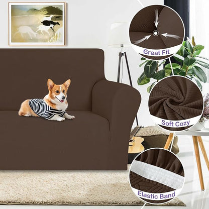 ZNSAYOTX Chair Cover with Arms, New Striped Sofa Chair Covers - Image 4