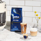 Lavazza Super Crema Whole Bean Coffee, Medium Espresso Roast, Arabica and Robusta Blend, 2.2 lb Bag (Pack of 3)