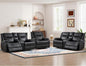 ANJ Premium Genuine Manual Reclining Sofa Set, Included Single Recliner Chair by ANJ
