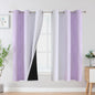 Lilac and Greyish White Ombre Blackout Curtains by ESTELARTEXTILER