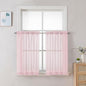 Chyhomenyc Sheer Curtains 24 Inch Length, Small Window Curtains by Chyhomenyc