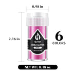 Edible Glitter for Cocktails - 6 Colors Luster Dust Edible Drink Glitter Food Grade Metallic Shimmer Powder Cake Sprinkles for Beverage Chocolate Candy, 5g/Bottle