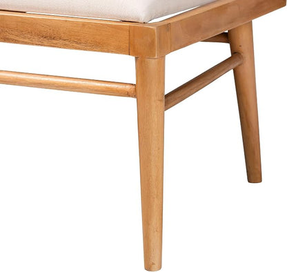 bali & pari Denver Modern Bohemian Natural Seagrass and Acacia Wood 5-Piece - Image 9
