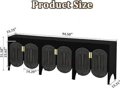 FurSch Fluted Sideboard Cabinet - Image 2