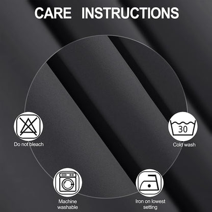Blackout Curtains 52 x 108 inch/Dark Grey Curtains Set of 2 Panels/Thermal - Image 4
