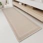 RESARE Waffle Bathroom Runner Rugs, Non Slip Boho Bath Mat 24x72 Pale Beige | by Resare
