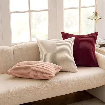 MIULEE Burgundy Decorative Throw Pillow Covers - Image 9