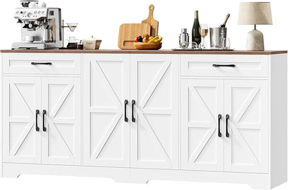 BOTLOG 71” Large Sideboard Buffet Cabinet by BOTLOG